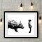 Fearless Girl Statue Wall Art Empowering Feminist Decor Inspired by Wall Street Bull